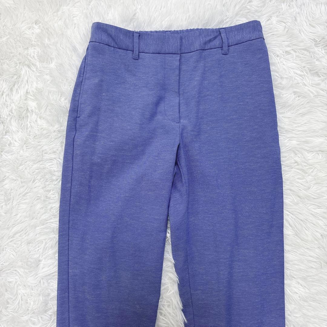 美品✨【洗える】PLST リネン混 ノーカラー パンツスーツセットアップ M