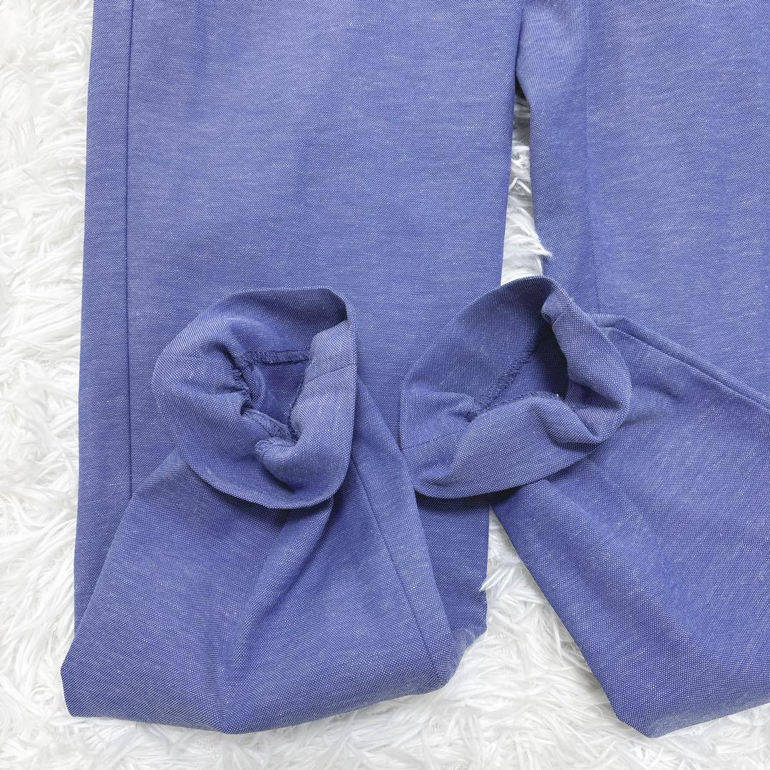 美品✨【洗える】PLST リネン混 ノーカラー パンツスーツセットアップ M