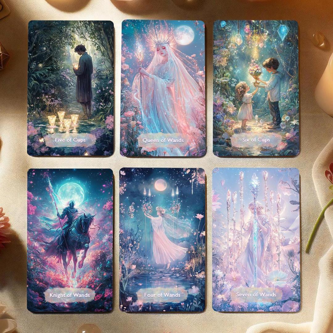 希少✨金縁ver入荷1点のみ✨超美麗イラスト✨神秘的な異世界ファンタジータロット