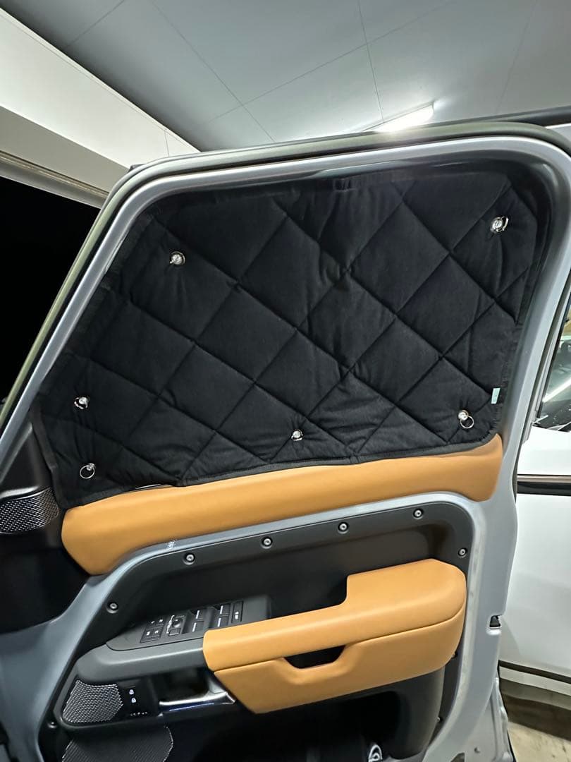 ランドローバー ディフェンダー110 サンシェード　フロント&リアセット