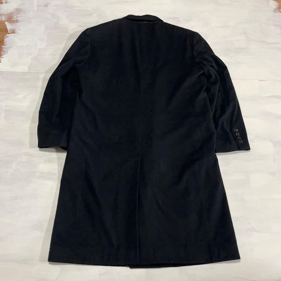美品　高級　カシミヤ100%　チェスターコート cashmere 　L ダブル