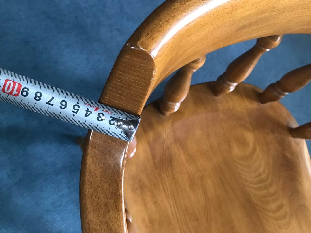 柏木工　木製背もたれ肘掛け付き椅子❶❷２脚まとめてお得セット