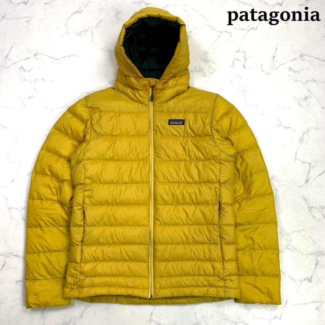 希少色★パタゴニア メンズ ハイロフトダウンフーディ イエロー XS　D875