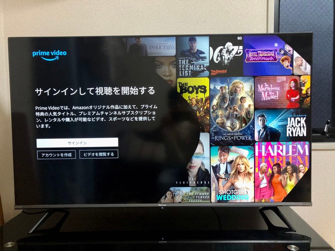 2021年製！50V型 4Kチューナー内蔵 液晶テレビ 50A65G ネット動画