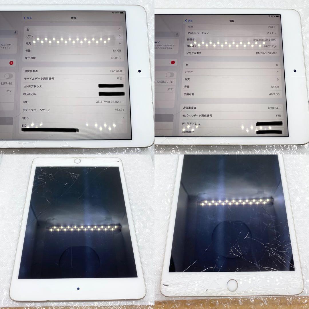 ジャンク iPad mini 第5世代 Wi-Fi+Cellular 64GB