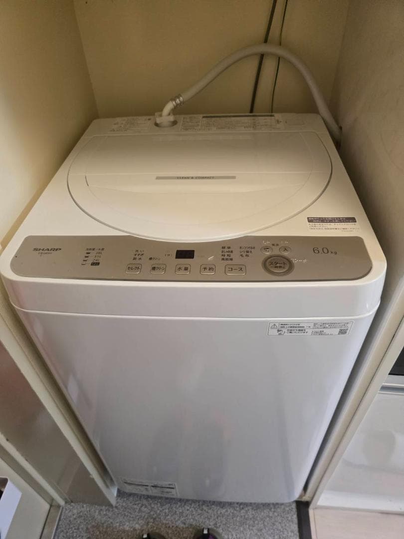 取付無料！SHARP2024年製風乾燥付きおしゃれインテリア6kg洗濯機！冷蔵庫