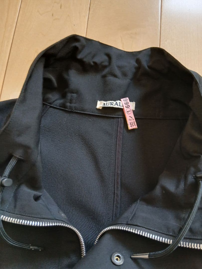 AURALEE 25S WOOL Maxcanvas 黒ハイネックブルゾン