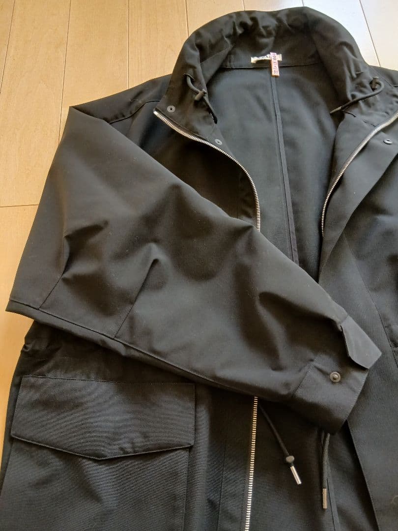 AURALEE 25S WOOL Maxcanvas 黒ハイネックブルゾン