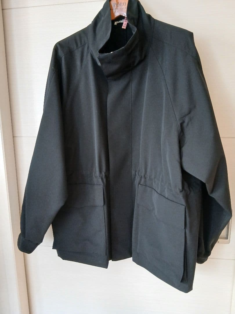 AURALEE 25S WOOL Maxcanvas 黒ハイネックブルゾン