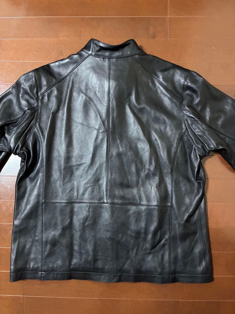 エディーバウアーEddieBauer羊革レザーライダースジャケットXL未使用品