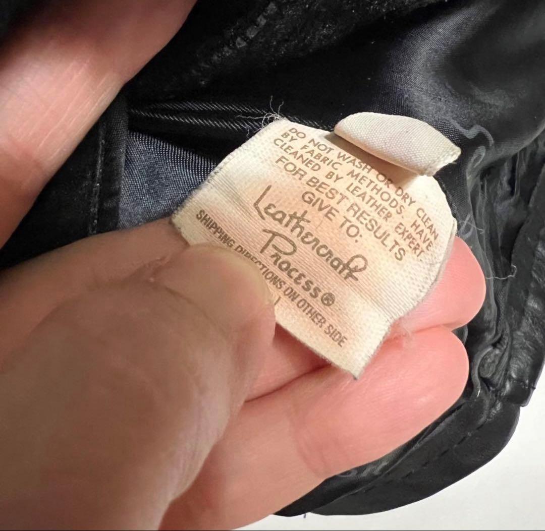 schott 牛革 シングル ライダース レザージャケット ライナー付 42