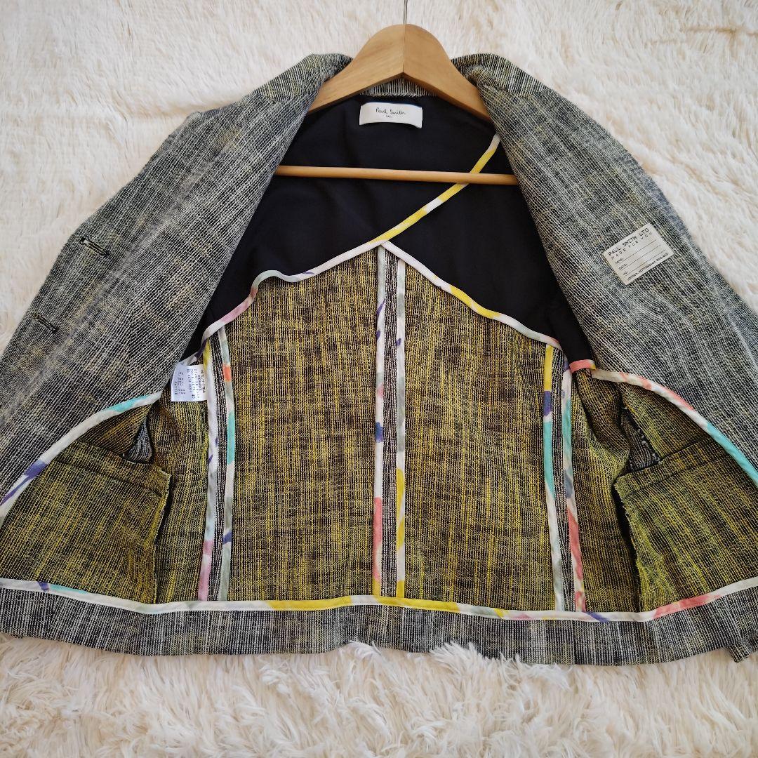 【美品✨】ポールスミス パンツスーツ マルチストライプ グレー 40/38