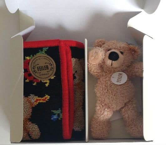 FEILER シュタイフコラボ　ハンカチ＆チャーム