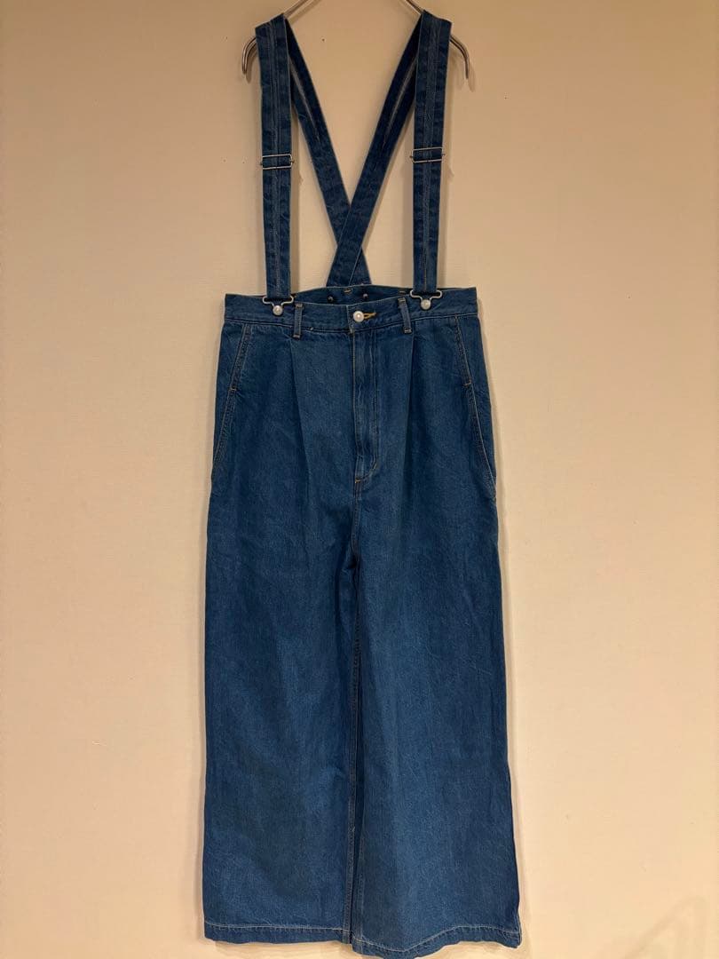 ウィムガゼット GEMINI　サスペンダーデニムパンツ　F　美品