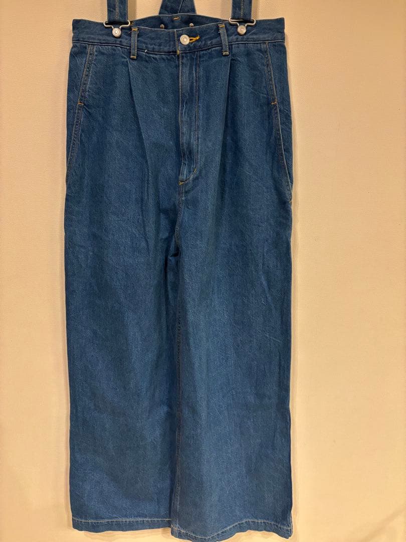ウィムガゼット GEMINI　サスペンダーデニムパンツ　F　美品