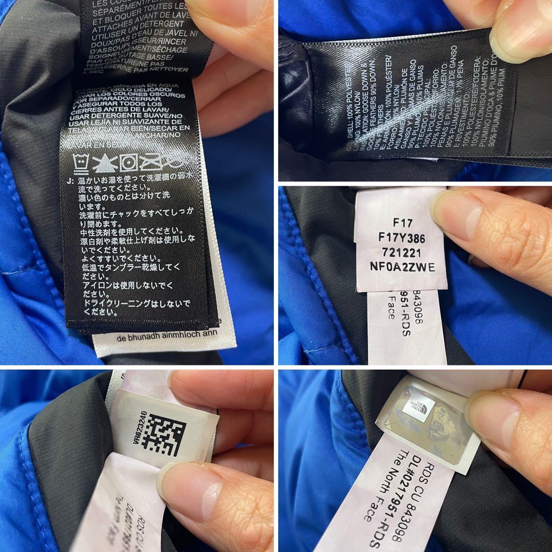 【US限定・希少】ノースフェイス 1992 ヌプシダウンジャケット ブルー S