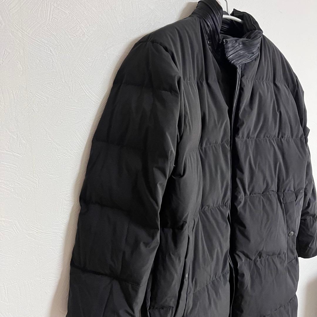 プリーツプリーズ ISSEY MIYAKE ロングダウンコート ブラック M
