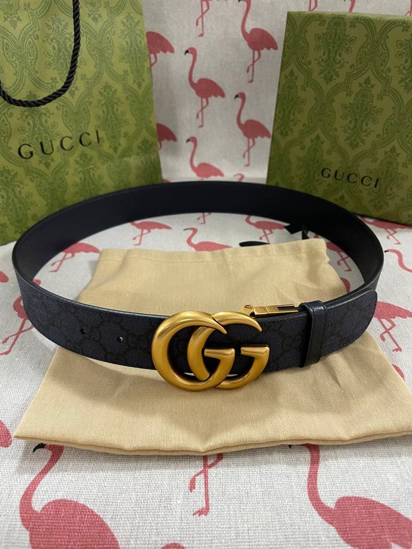 グッチ　レザー　ベルト 100*3.5cm