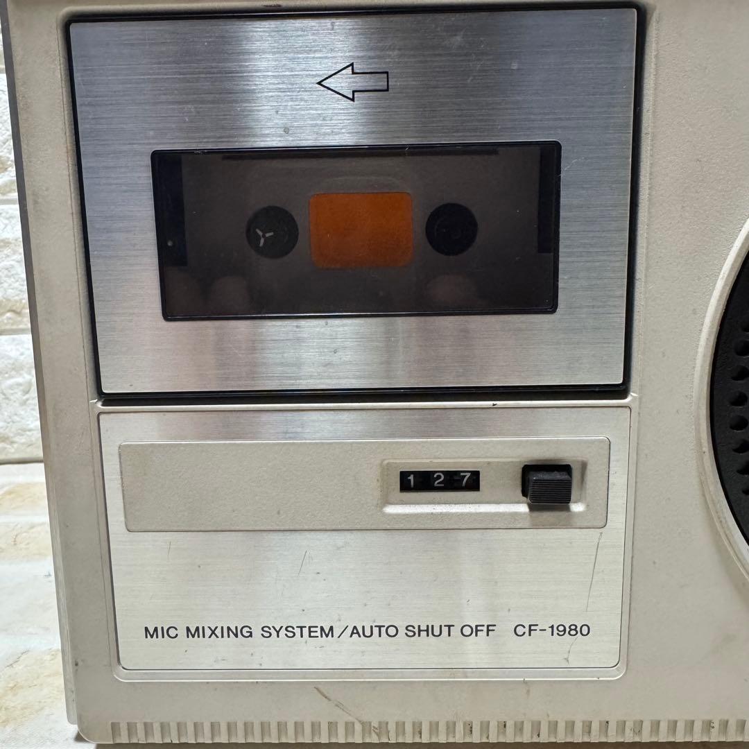 【動作品】SONY CF-1980 ラジカセ カセットデッキ