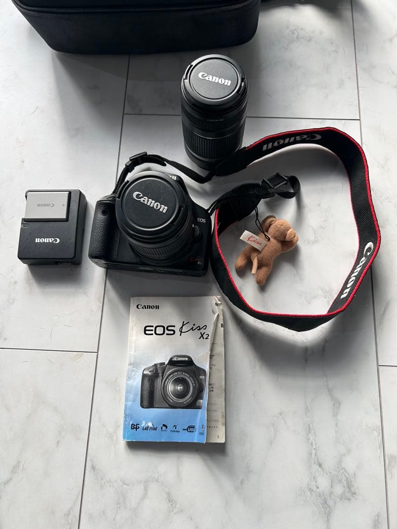 Canon EOS Kiss X2 デジ一眼レフカメラ １５年前当時物ジャンク品