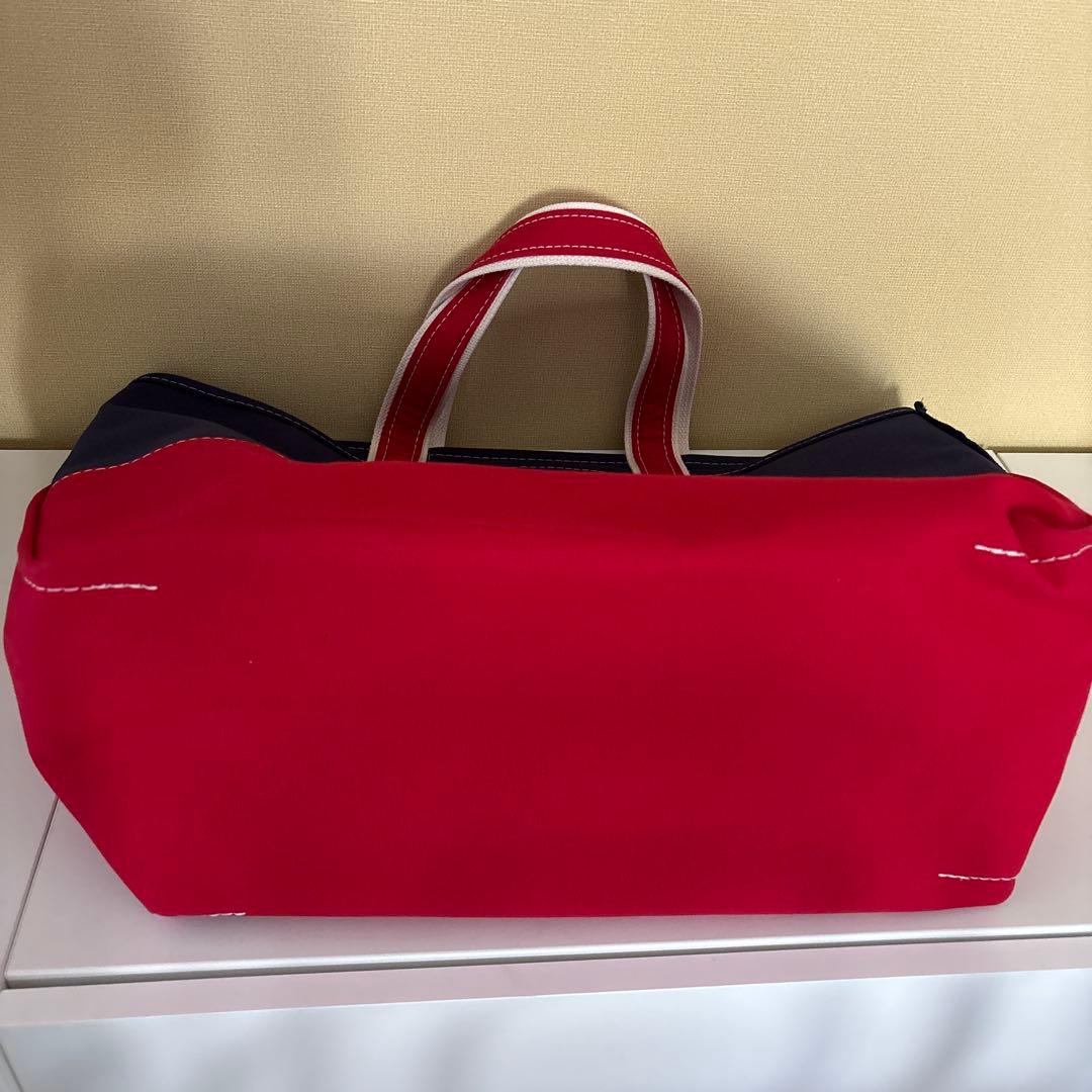 L.L.Bean BOAT AND TOTE トートバッグ ネイビー/レッド