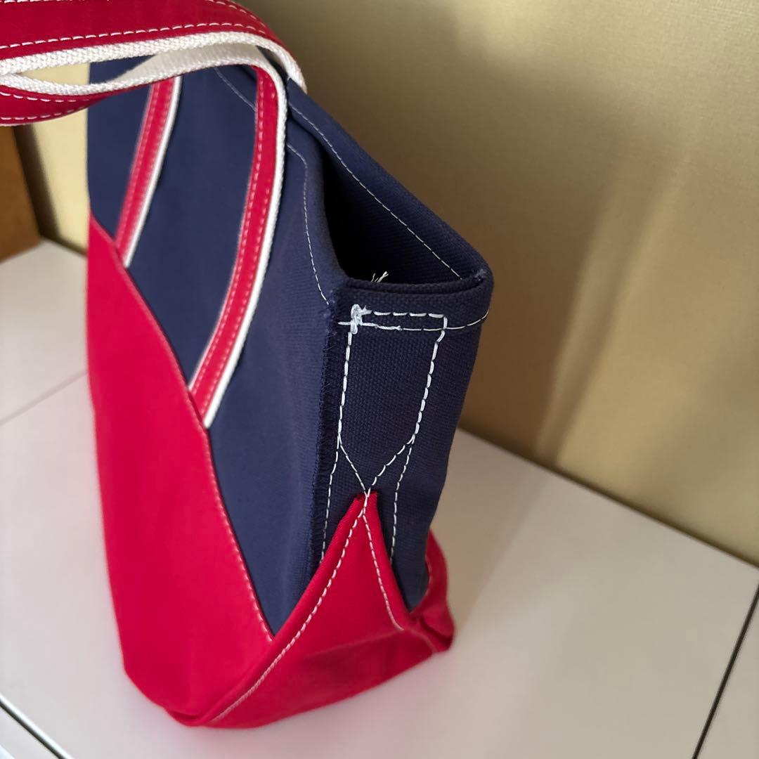 L.L.Bean BOAT AND TOTE トートバッグ ネイビー/レッド