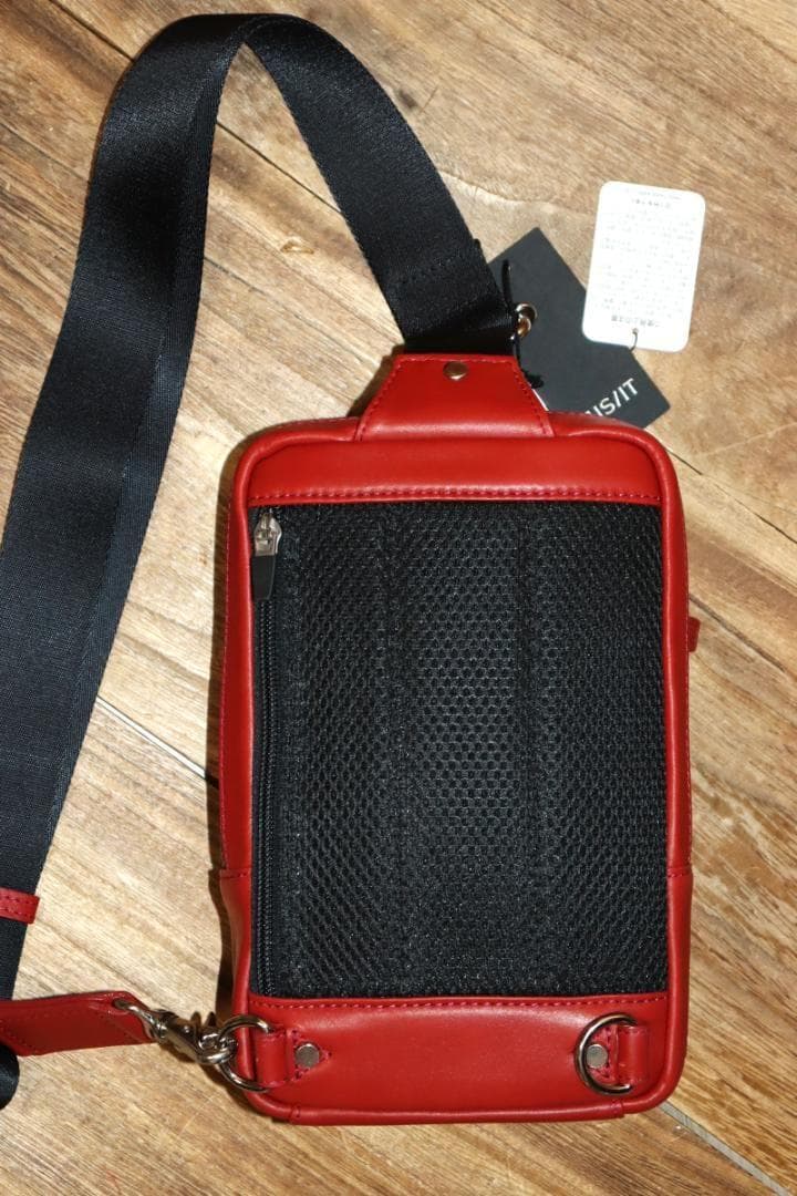 新品 IS/IT 撥水加工 レザーワンショルダーバッグ 定価2万3100円 併