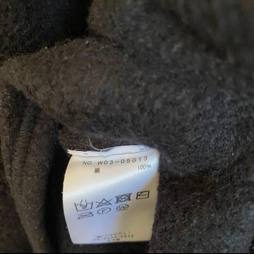 COMOLI 22AW シルクフリース 長袖クルー 希少サイズ1