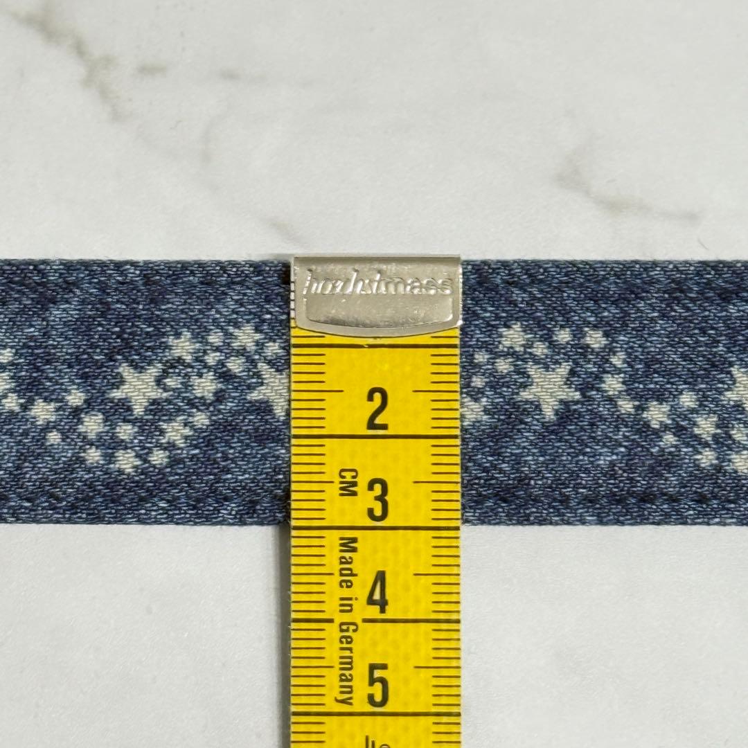 【未使用品】 AFB ロゴバックル デニム ベルト Mサイズ / 80～85cm