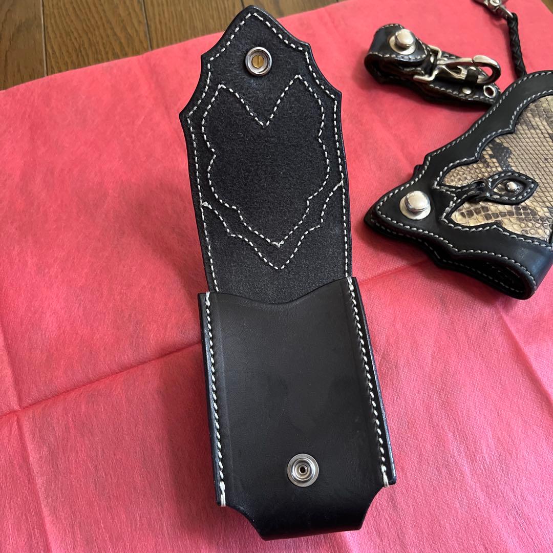 MANIFOLD パイソン シガレットケース ベルトポーチ