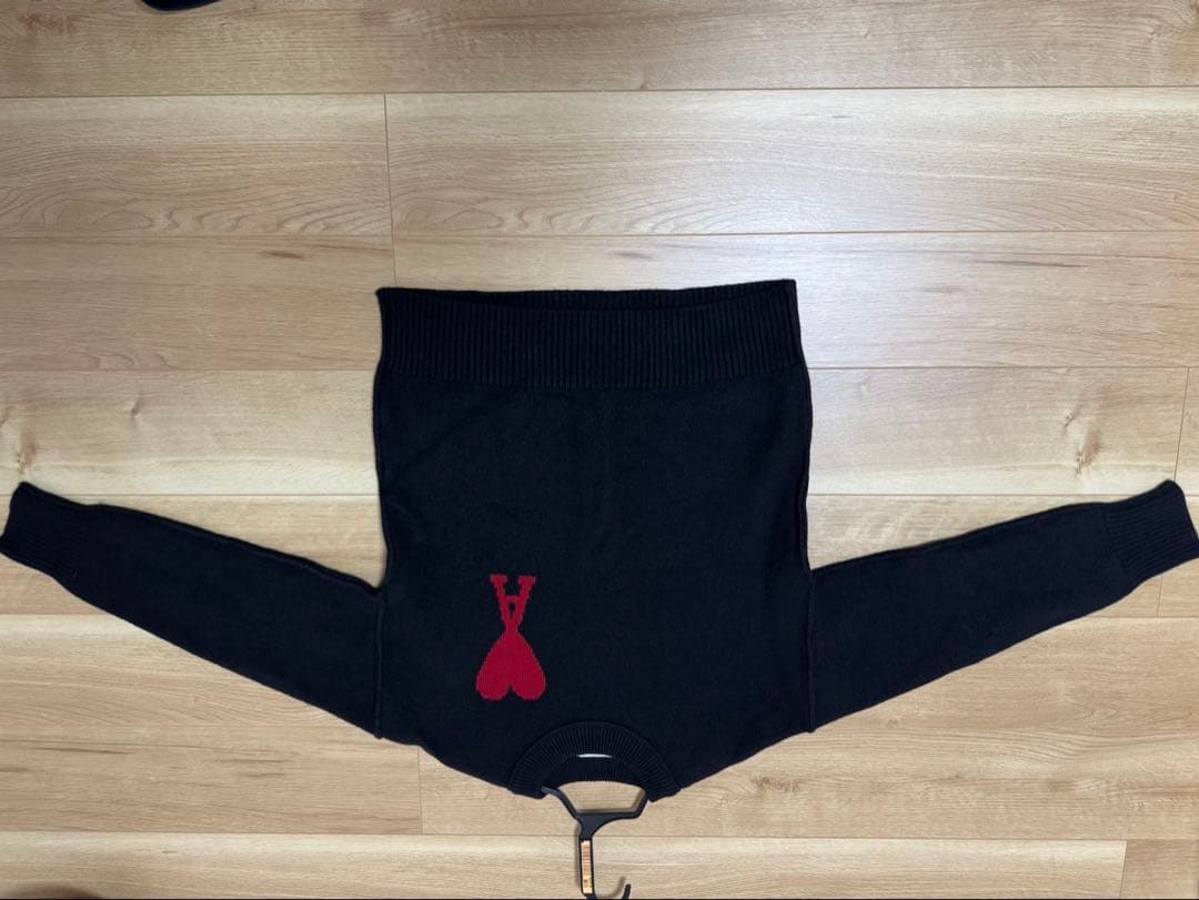 Ami Paris ブラックニットセーター　サイズL