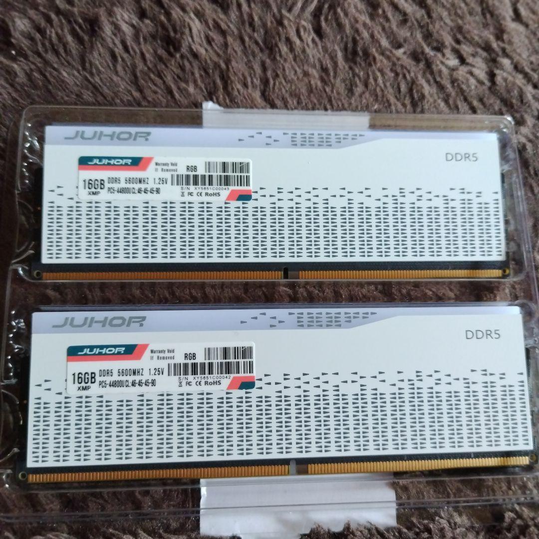 JUHOR DDR5 16GB 5600MHz 2枚セット
