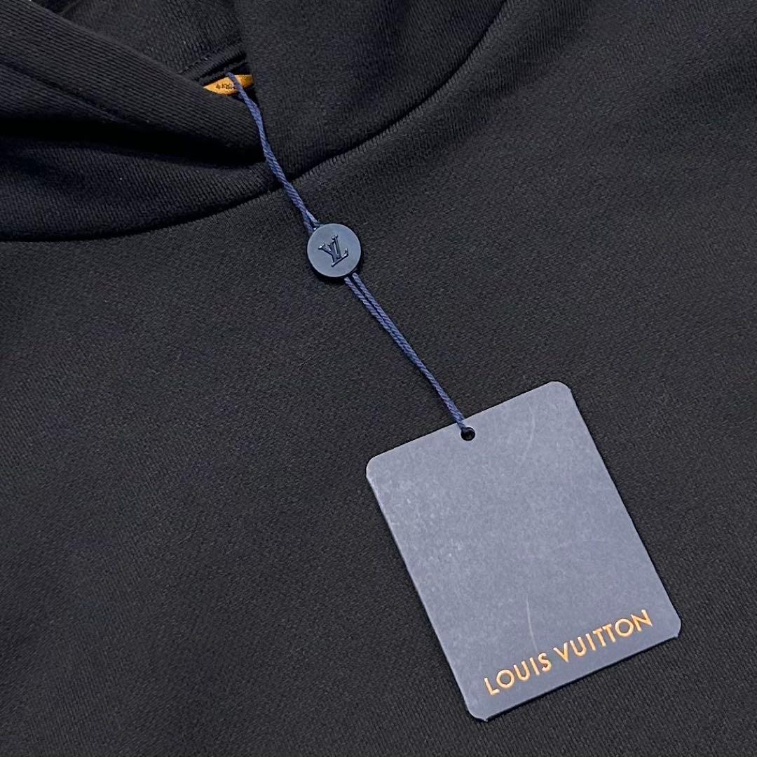 【新品未使用】XL タグ付き ルイヴィトン インサイドアウト パーカー 黒