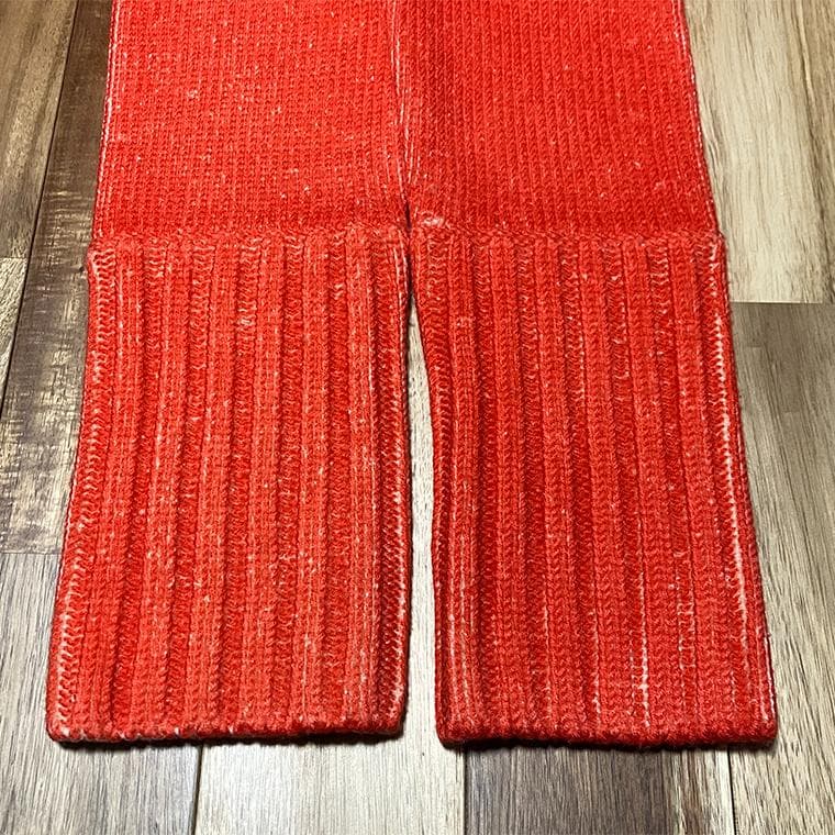 美品 ケンゾー 花柄 タートルネック セーター オレンジ ヴィンテージ XL