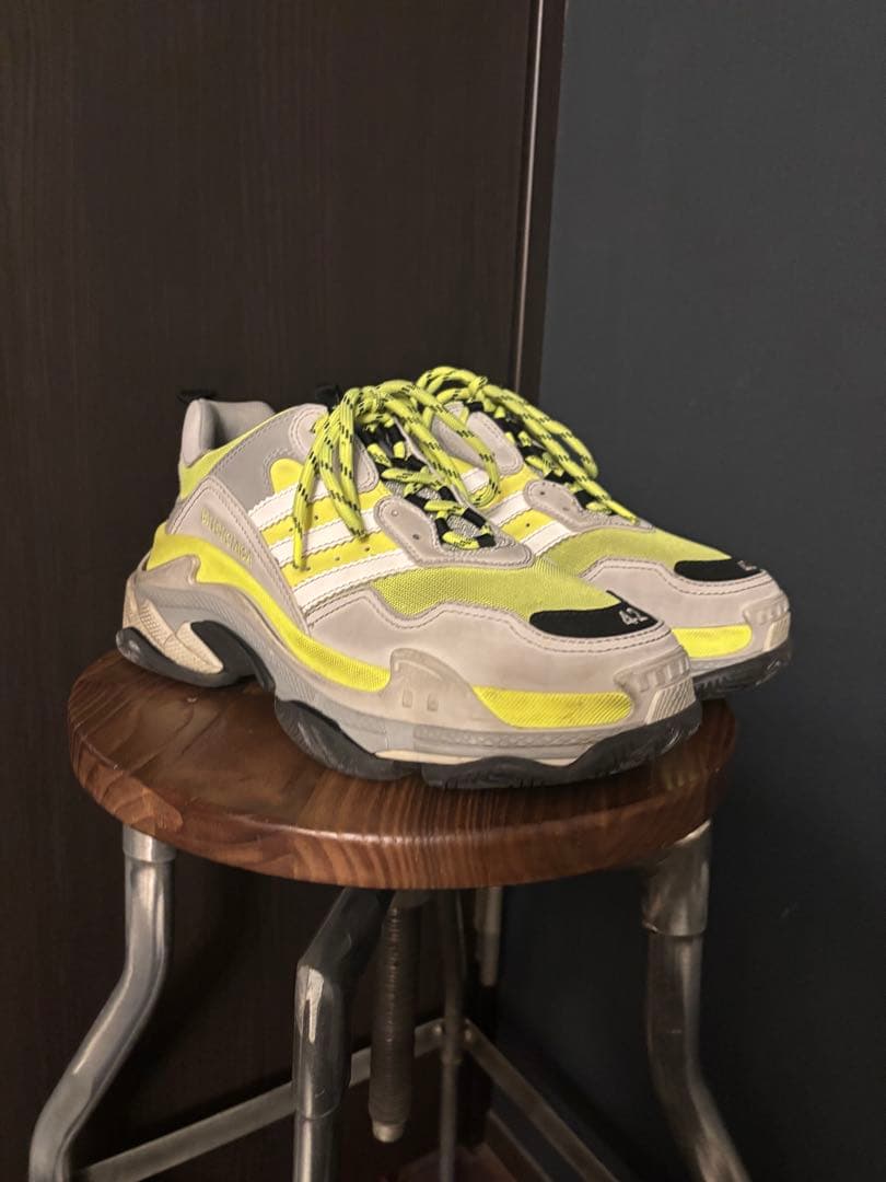 靴 balenciaga adidas sneaker yellow gray