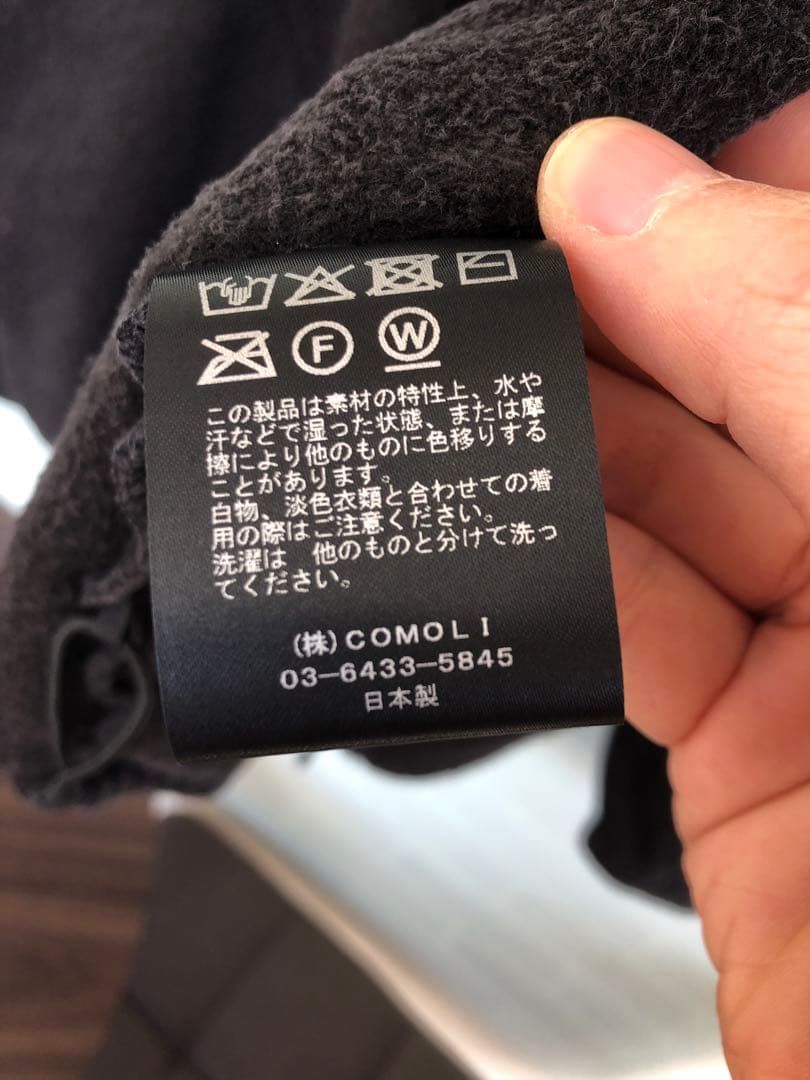 COMOLI シルクフリースジップジャケット C03-05011