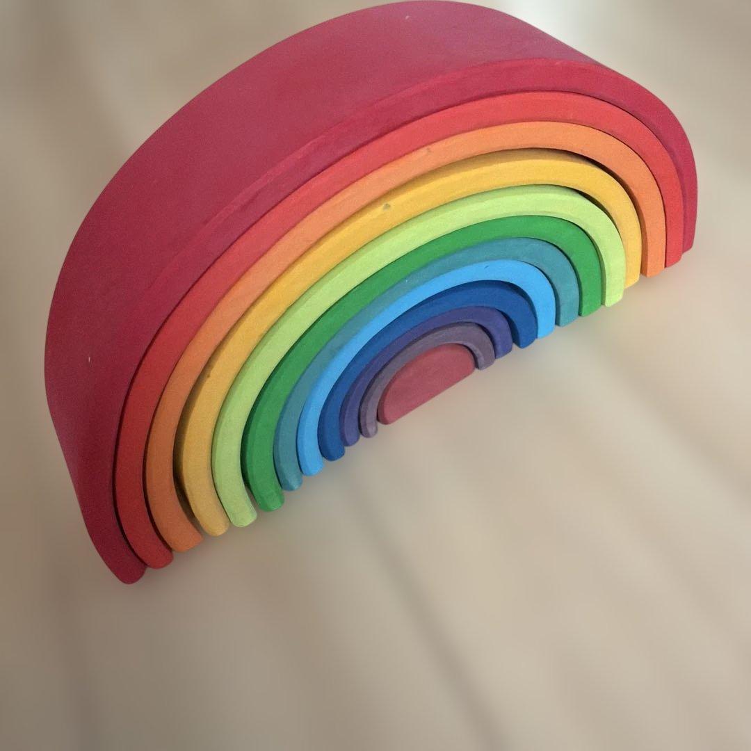 グリムス社　アーチレインボー　木製アーチ型 積み木　大サイズ