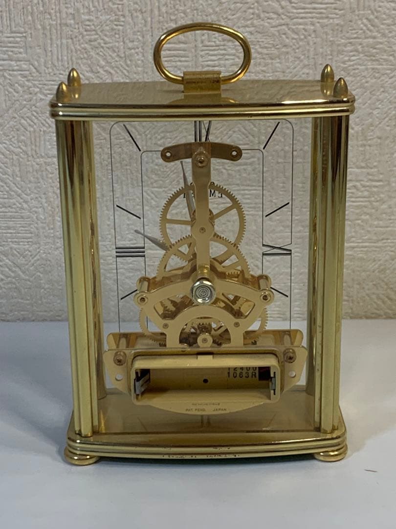 セイコー エムブレム HW482G QZ ヴィンテージ ゴールド 置時計