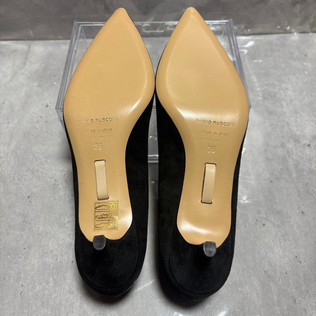 【新品】FABIO RUSCONI パンプス 23cm スエード ポインテッド