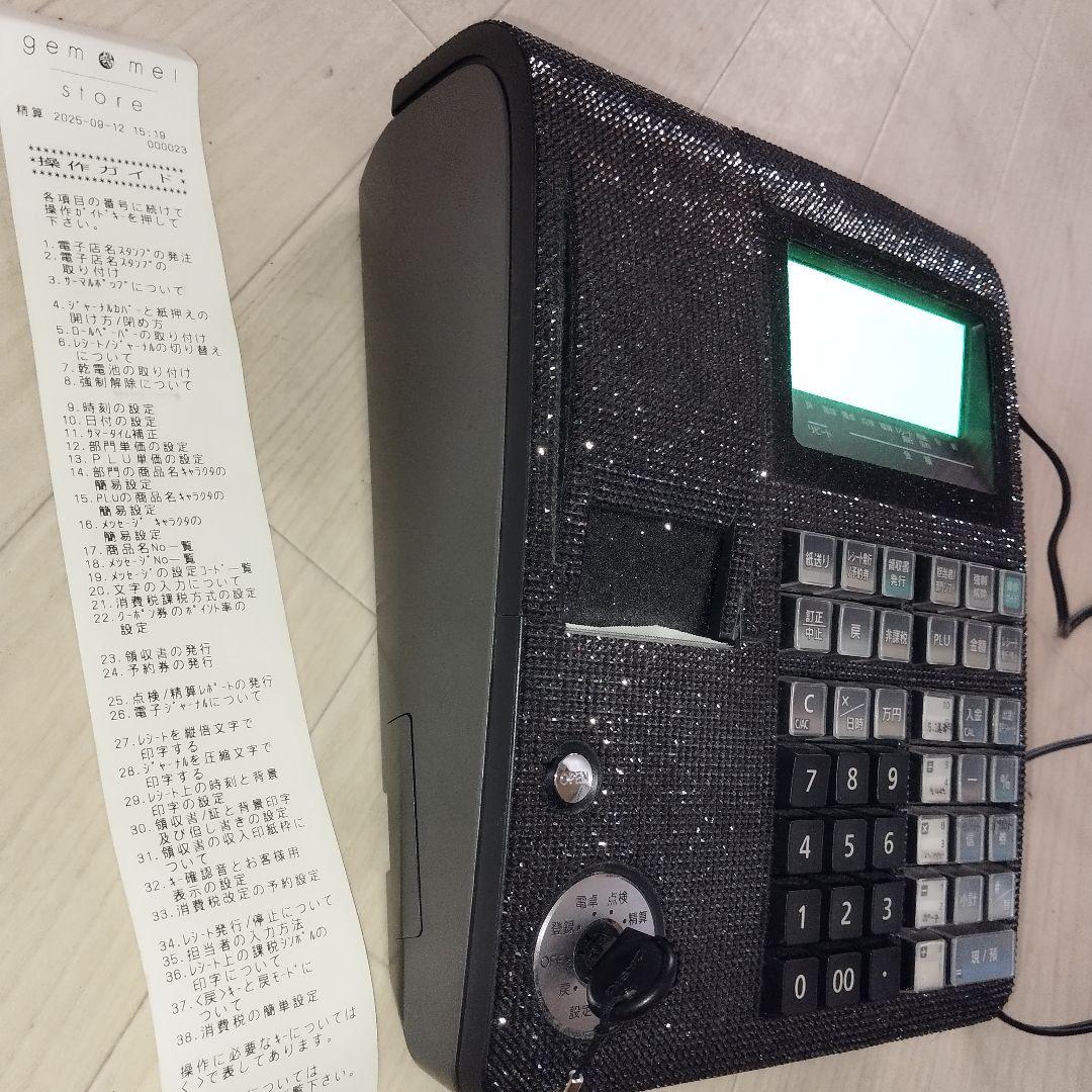 CASIO レジスター NL-300 電子店名スタンプ RAC-10付き　鍵あり