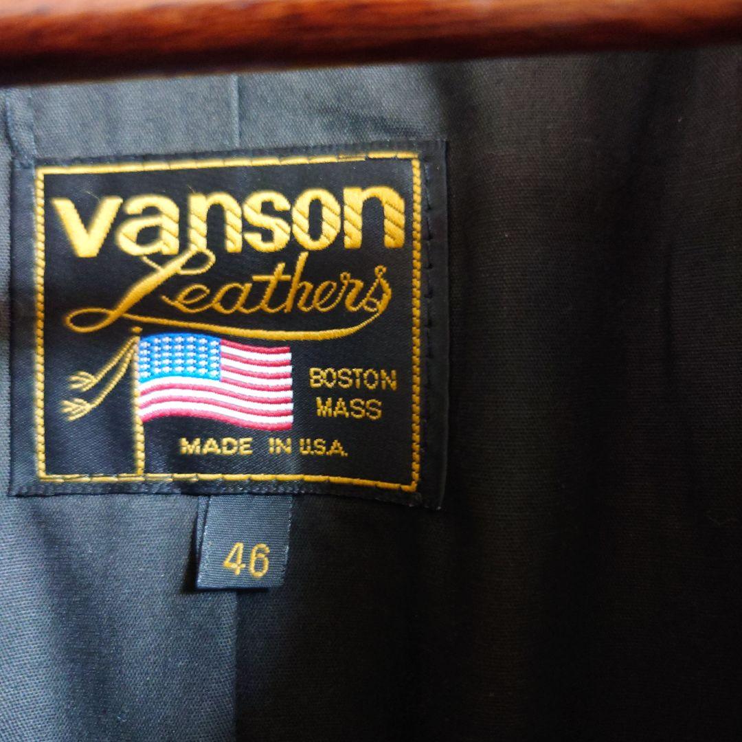vanson レザージャケット 46 エンフィールド