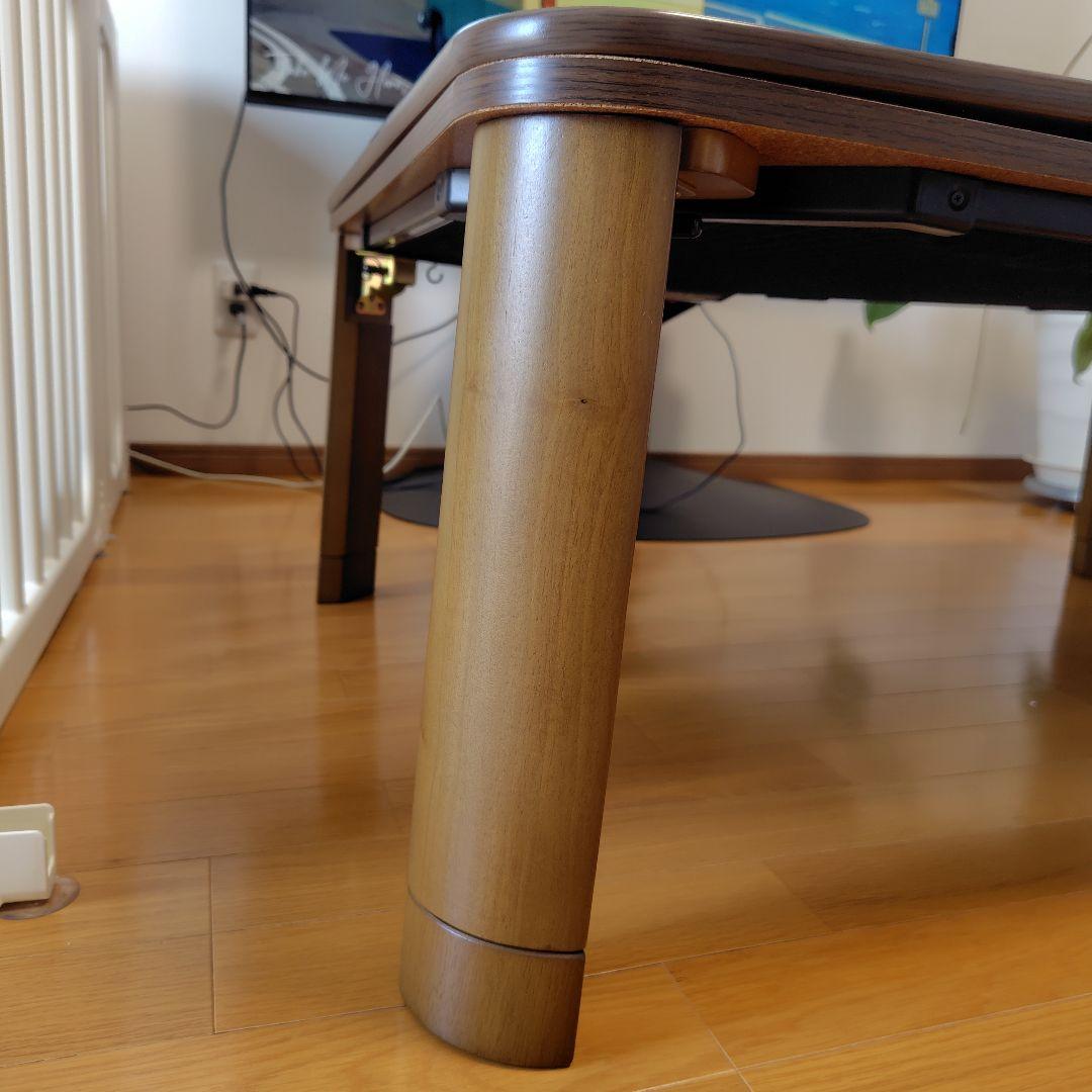 フラットヒーター折れ脚こたつ フラットモリス 105cmx75cm　送料無料