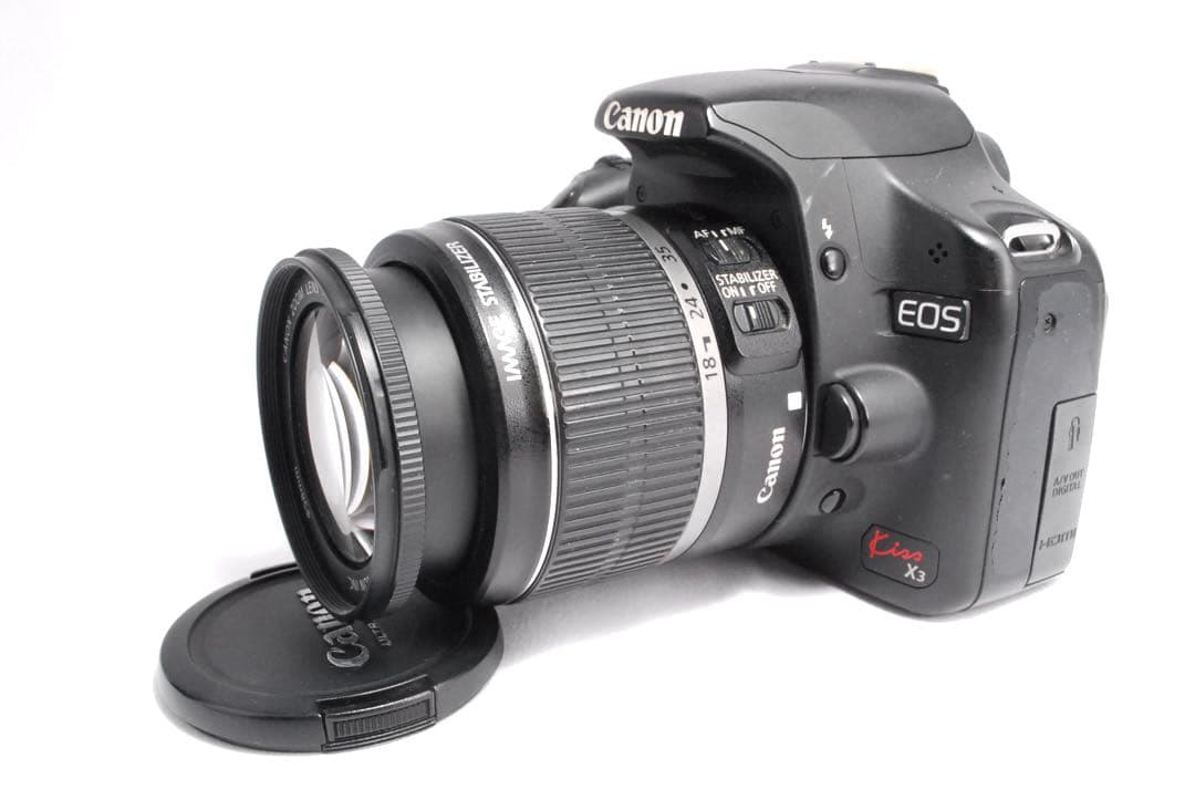カメラデビューに✨Canon kiss X3 ダブルレンズ✨手ぶれ補正機能付き✨