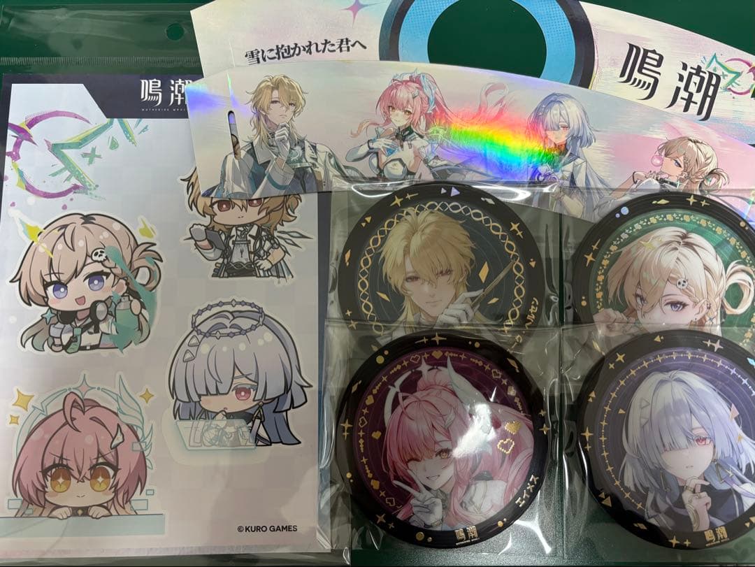 鳴潮　池袋　アクリルコースター　コンプリートセット　ステッカー、スリーブ付き
