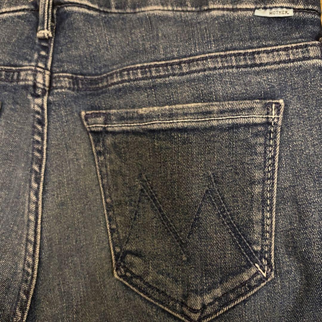 【未着用 美品】MOTHER マザーデニム LOOKER ANKLE FRAY