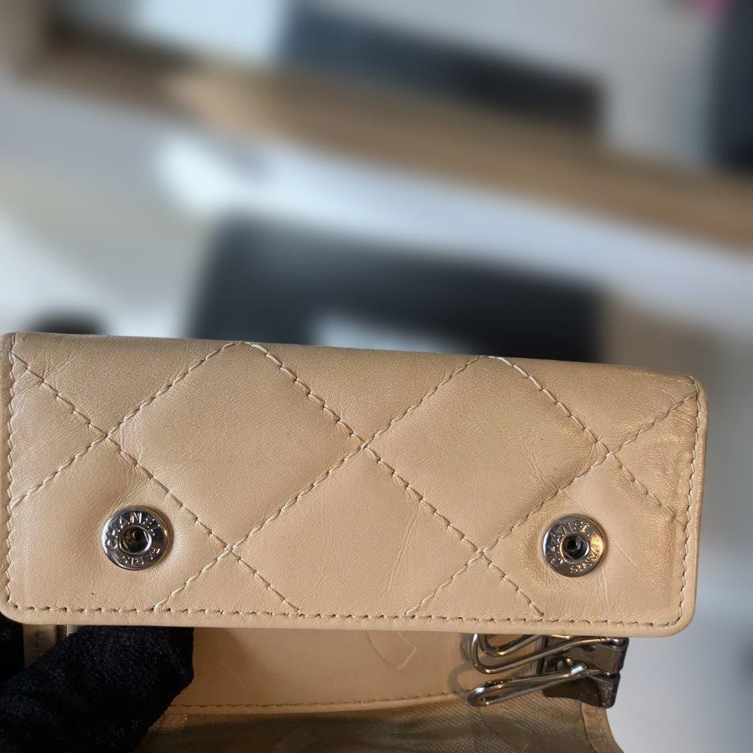 ［正規品］美品　CHANEL カンボン　キーケース　　シリアルシール付き