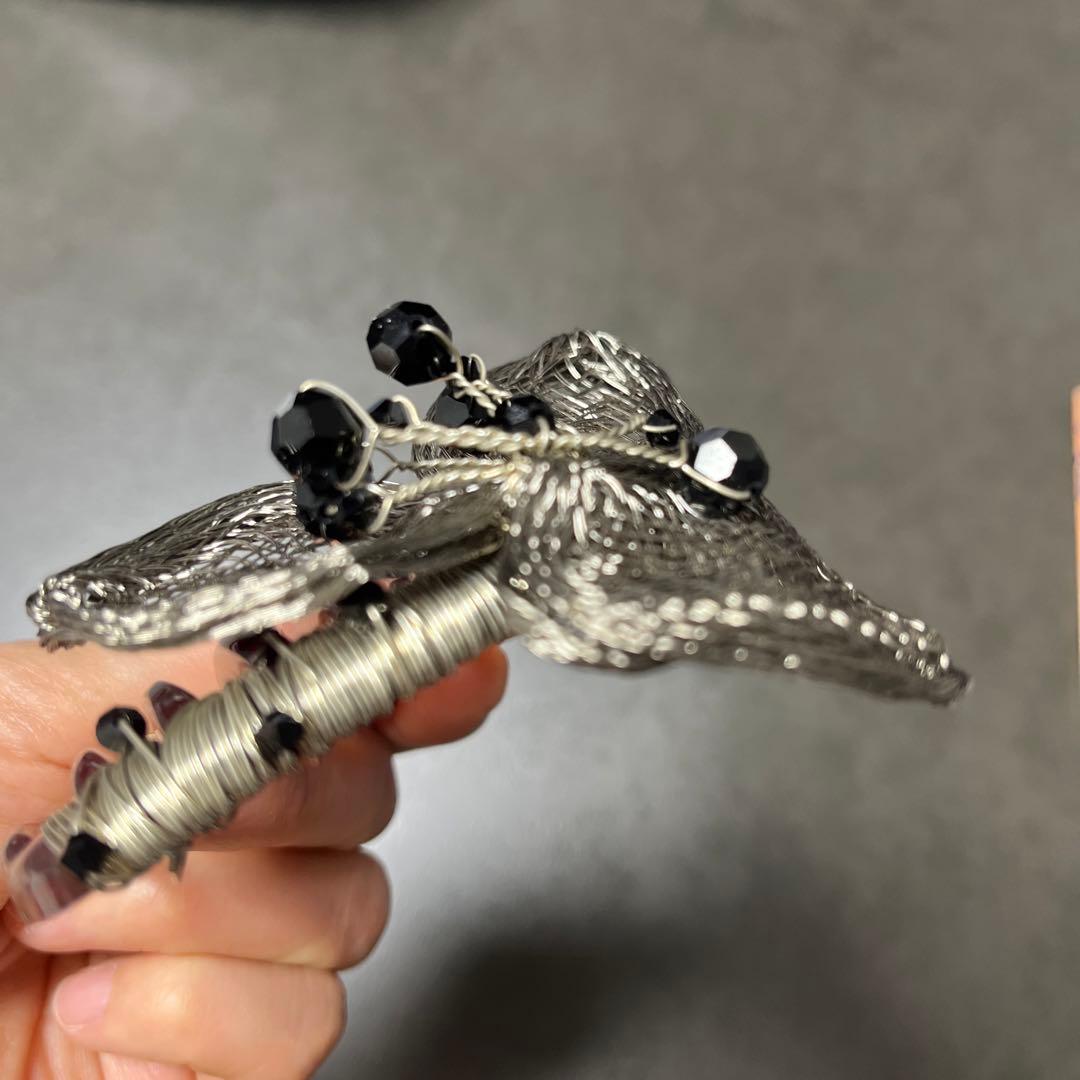 colette malouf シルバー レース ヘアクリップ