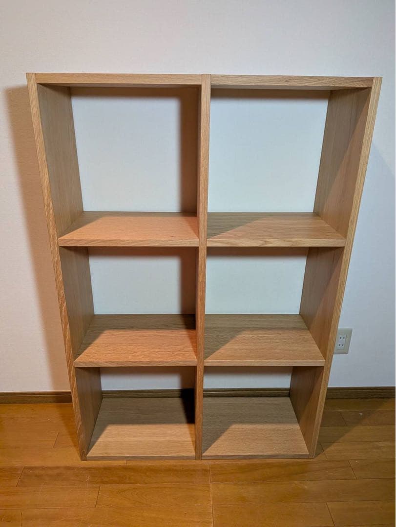 ■送料込■無印良品 スタッキングシェルフ 3×2 木製家具棚収納MUJIオーク材
