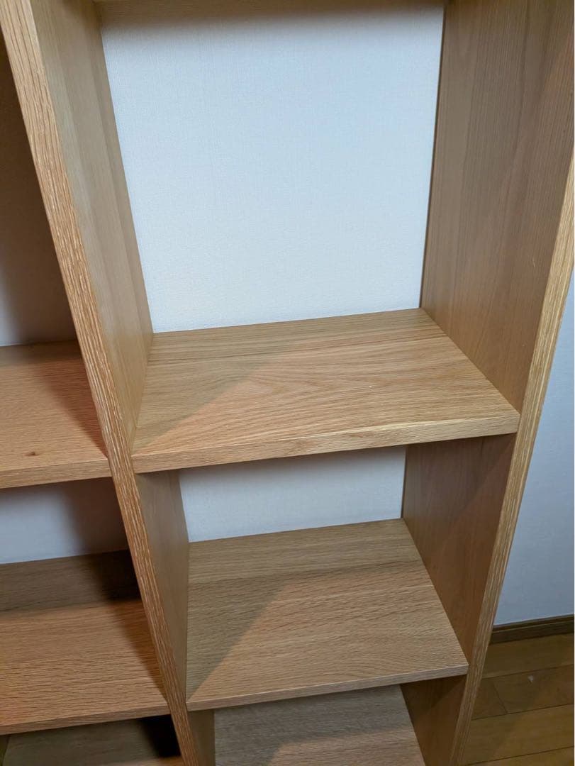 ■送料込■無印良品 スタッキングシェルフ 3×2 木製家具棚収納MUJIオーク材