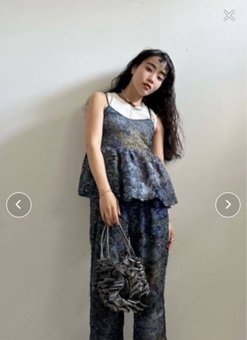 【限定値下げ】MEDI RACHEL FLUFFY ART CAMISOLE